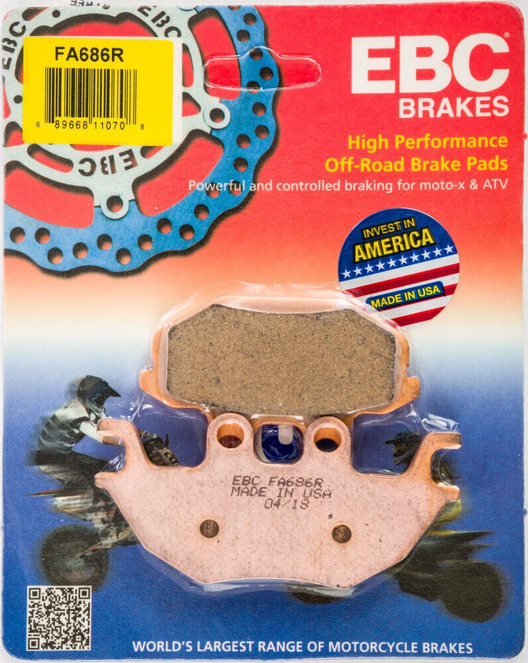 EBC R Series front rear brake pad kit for Kawasaki Mule 820 PRO FX/FXR/FXT - Image 4 of 4