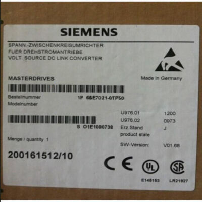 6SE7 021-0TP50 NEW SIEMENS MOTION CONTROL COMPACT PLUS INVERTER 6SE7021-0TP50