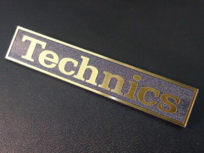 ORIGINAL TECHNICS LOGO Emblem für Hifi Geräte in gold - Vintage! EUR 15