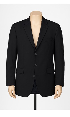 HUGO BOSS Men’s Blazer 46L Black 100% Virgin Wool Sport Coat Slim Fit Elegant - Picture 16 of 16