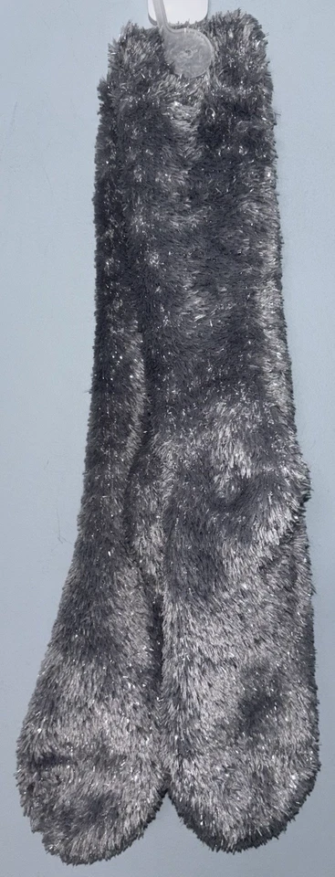 Calcetines difusos metálicos plateados y plateados antiguos azul marino talla única para mujer nuevos Foto 2 de 2