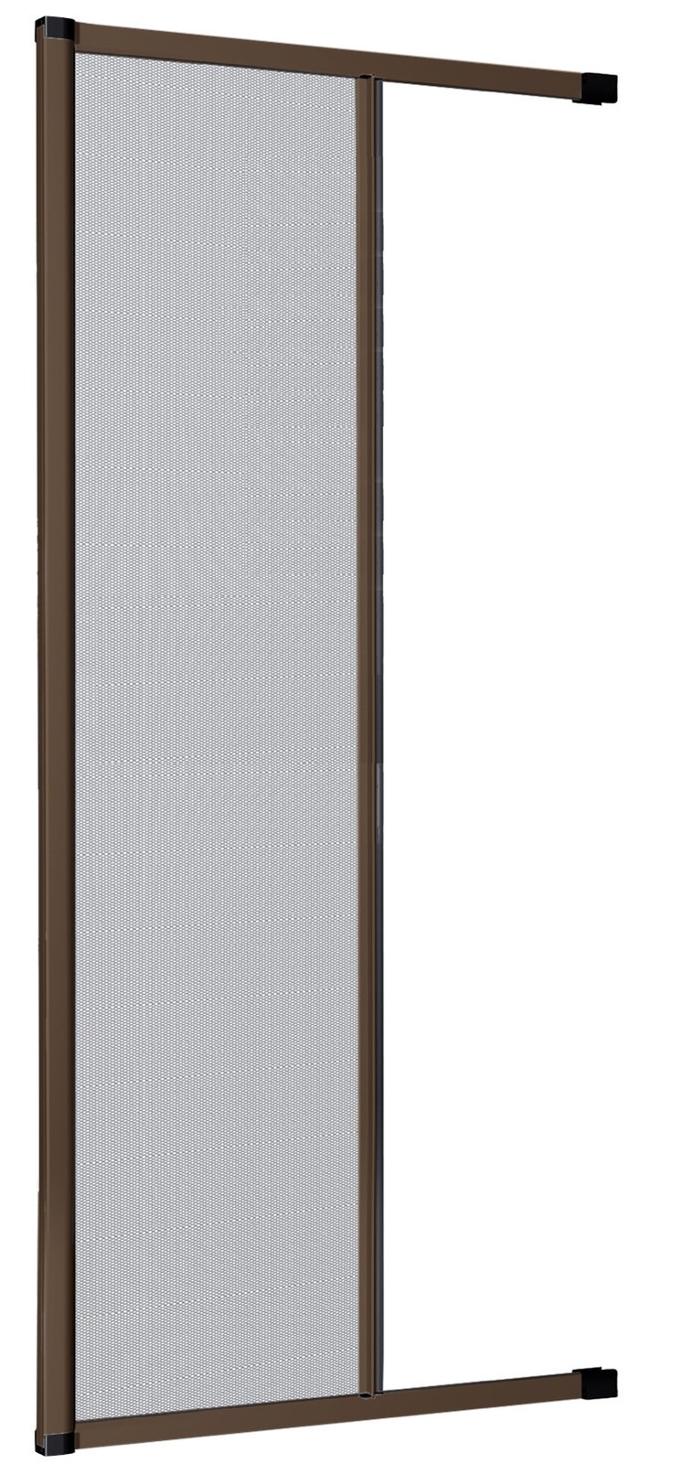 Zanzariera 160 x 250 Laterale Marrone Frizionata - Stop Insetti e Sicurezza