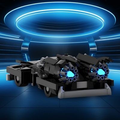 High Speed Sci-Fi Armored Vehicle Building Kit Movie Inspired Car Model Toys