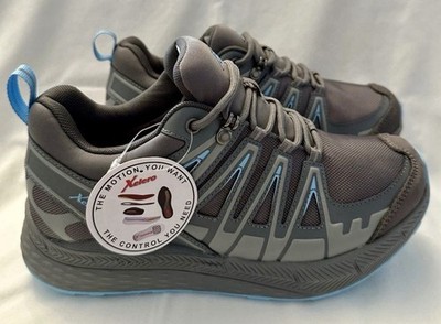NEW! XELERO Steadfast Trail Women's Gray/ Blue X70446W 8/8.5 Wide Sneakers