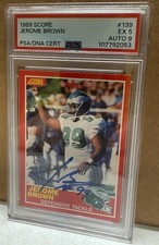 1989 Score - Jerome Brown #139 AUTO