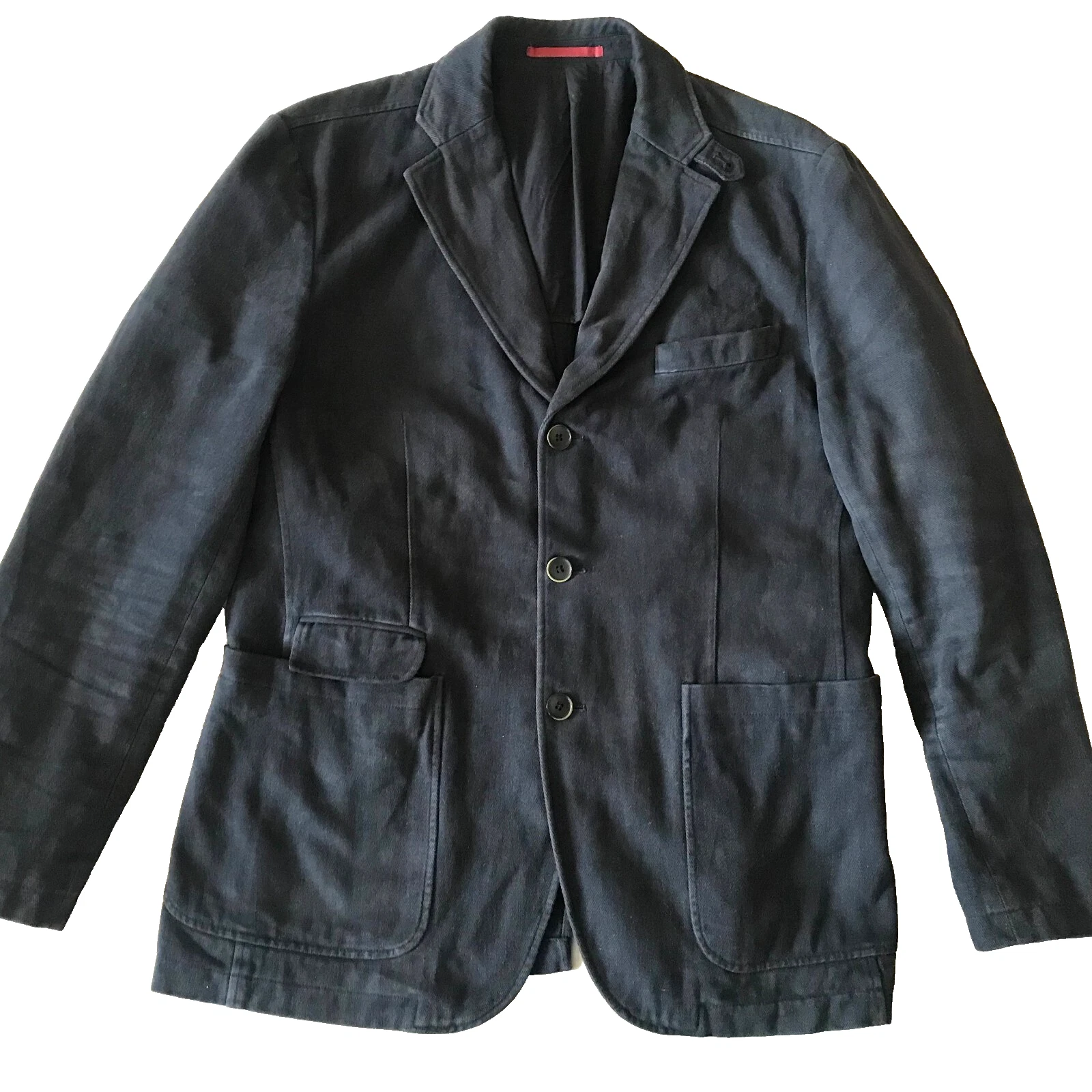 CONBIPEL ITALIAN MENS COTTON SPORT BLAZER JACKET SZ 50 EU 40 US NAVY BLUE