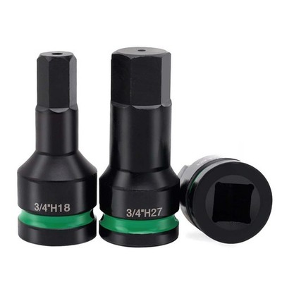 Sechskant Bit Steckschlüssel Adapter 3/4 Zoll Antrieb T25H10-H36 für Bau und Reparatur