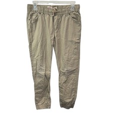 Levis Boys Khaki Tan Ripstop Jogger Pants Elastic Waist Size L 12-13 Years
