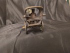 Vintage Brass Horse And CArt Showpiece natural patina (1950's) — photo 4