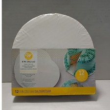 Cerchi per torte Wilton 8 pollici 12 pezzi basi rotonde in cartone antigrasso bianco