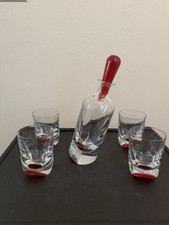 Baccarat Projection Crystal Decanter Tumbler Set of 5 Unused Rare 16/1000