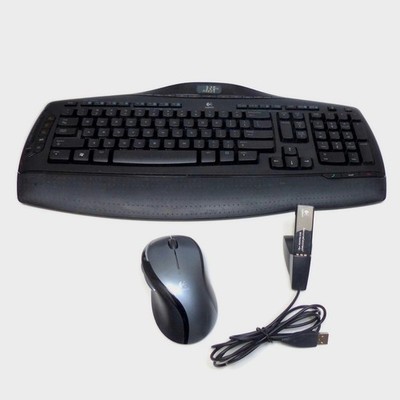 Logitech Cordless Desktop MX3200 Wireless Keyboard, Mouse, Receiver VG+ TESTED