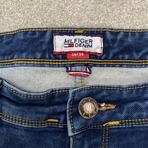 RARE Tommy Hilfiger SCANTON SLIM Men's 36x27 Blue Denim Stretch Italian Fabric - Picture 8 of 16