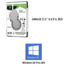 500GB 2.5” HDD SATA with Windows 10 PRO Fully Activated for Laptop/desktop PC