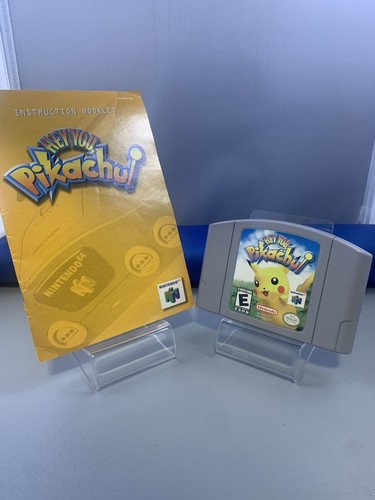 Hey You Pikachu Nintendo 64 Microphone + VRU + Manual Authentic Tested Bundle - Picture 2 of 8