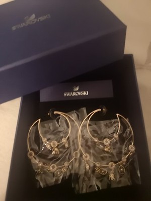 Swarovski Ohrringe Creolen Gold OVP Original Verpackung Unbenutzt