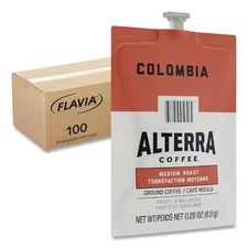FLAVIA 48006 Alterra Coffee Freshpack - Columbia (100/CT) New