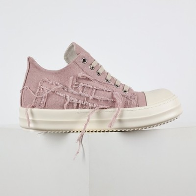 Rick Owens Drkshdw | Faded Pink/Milk | Slashed Low Sneakers - Women's Sneaker