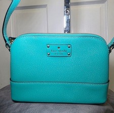 Kate Spade Wellesley Hanna Textured Leather Crossbody Bag in Turquoise