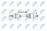 Nty Antriebswelle NPW-FR-024 FüR Focus Ford 1 Daw Dbw Dfw Turnier Dnw Tddi Tdci