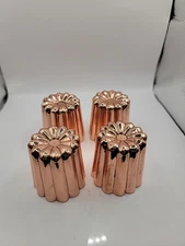 Darware Set of 4 Copper Pastry Molds NEW