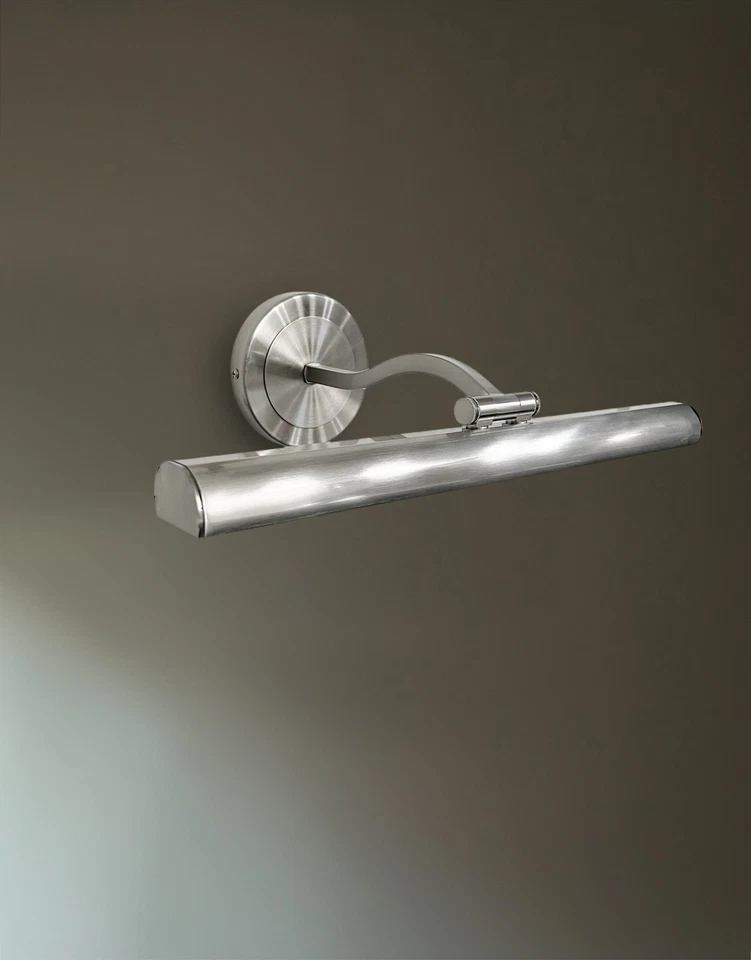 Luz LED de imagen Dainolite PIC333-16LED Reina 16"W - latón envejecido / esmerilado Foto 2 de 2