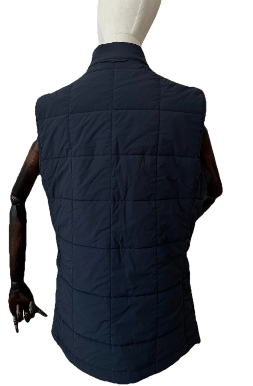 Beretta Men's Quilted Vest Thermore Ecodown Navy Full Zip Size 40 NEW with Tags image 2