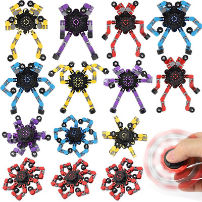 15PCS Robot Fidget Spinner Spielzeug Für Kinder Erwachsene, DIY Deformation Chai