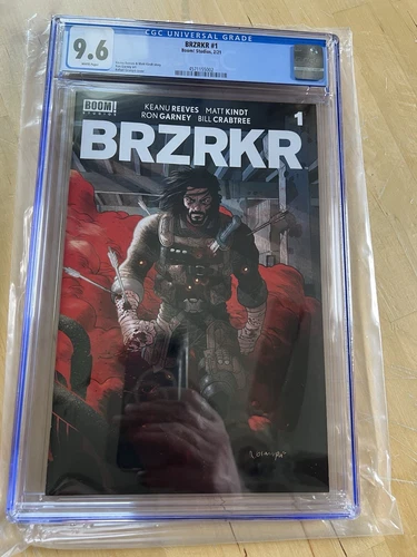 BRZRKR #1 CGC 9.6 Boom Studios 2021 first Appearance Comic Book Keanu Reeves NM