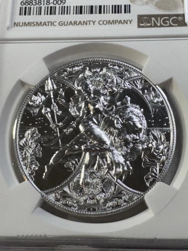 2024 Cameroon 2000 Francs Durga Hindu Goddess Silver Coin Graded MS 70 by NGC