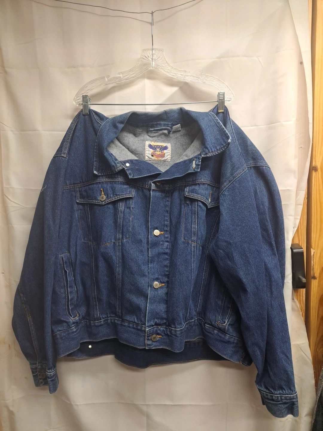 Eagles Landing Denim Jacket Mens Size 3XL