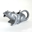 Puking Kitty Cat Gravy Boat  12 0z  Cat Lady Cats Kitten Dark Gray Whimsical