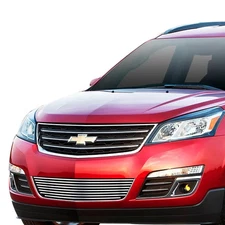 For Chevy Traverse 13-17 Bumper Grille 1-Pc Chrome Polished 8x6 mm Horizontal