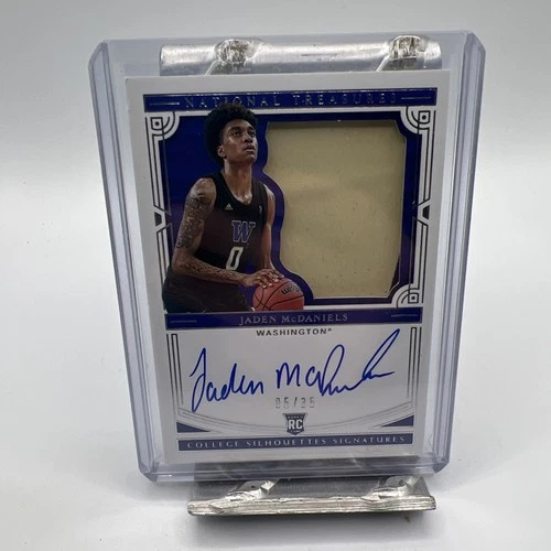 2020 National Treasures Collegiate Jaden McDaniels RPA /35 RC On Card Auto