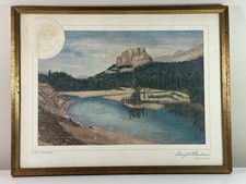 PRESIDENT DWIGHT EISENHOWER 1959 WHITE HOUSE VIP CHRISTMAS GIFT PRINT SEAL FRAME