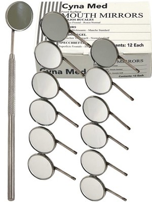 New Premium 12 x Dental Mouth Mirror Heads Cone Socket #5 Plain, A+ Quality