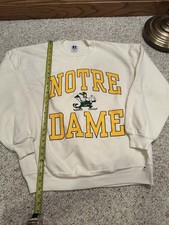 Vintage University Of Notre Dame Crewneck Sweatshirt Size XL 80s 90s Vtg Irish
