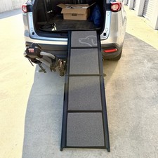 PetThem 63in Foldable Dog Car Ramp 250lb Non-Slip SUV Truck PDSMT004G