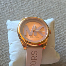 Orologio Michael Kors Donna Quarzo Analogico 50m Quadrante Rosa Cinturino Oro 42mm