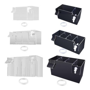 Fish Tank External Filter Box Clear Silent Drip Water Flow Box Drip Flow Box