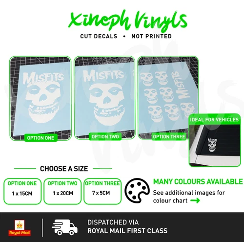 Misfits Skull Skeleton vinyl sticker decal The Original cd car - window optional