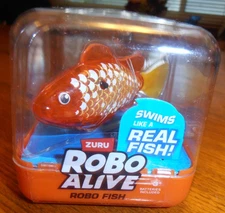 NEW-ZURU ROBO ALIVE ROBO FISH WATER ACTIVATED COLOR CHANGING SWIM. FISH TOY ORG.