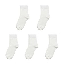 Kids Viscose Bamboo School Socks Soft flate Seam Color Anti Odor Thin