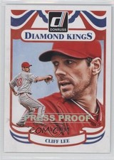 2014 Panini Donruss Diamond Kings Press Proof Silver 152/199 Cliff Lee #222 1u0