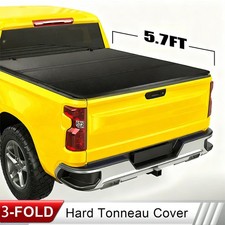 5.7ft Hard 3-fold Tonneau Cover For 2009-2025 Dodge Ram 1500 Crew Cab Truck Bed 5.7ft Hard 3-fold Tonneau Cover For 2009-2025 Dodge Ram 1500 Crew Cab Truck Bed