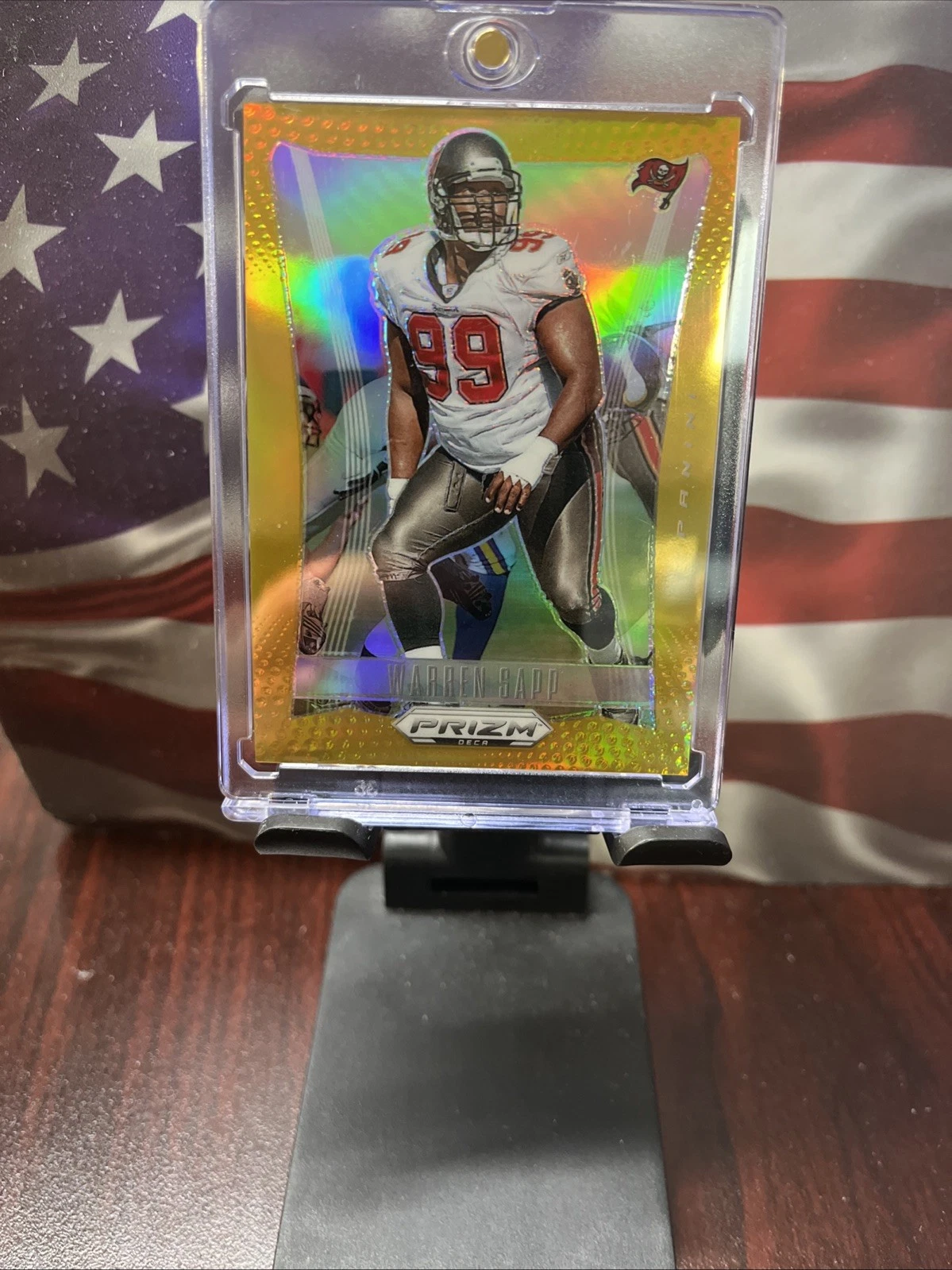 2024 Prizm Deca Warren Sapp True Gold 5/10 #280 Buccaneers-SSSP