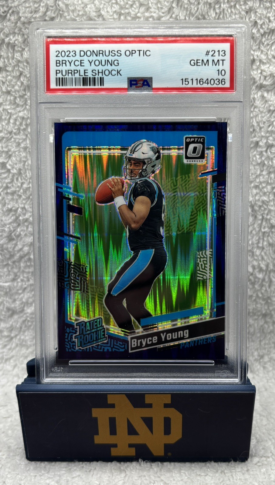 Bryce Young Panini Donruss Optic #213 Purple Shock