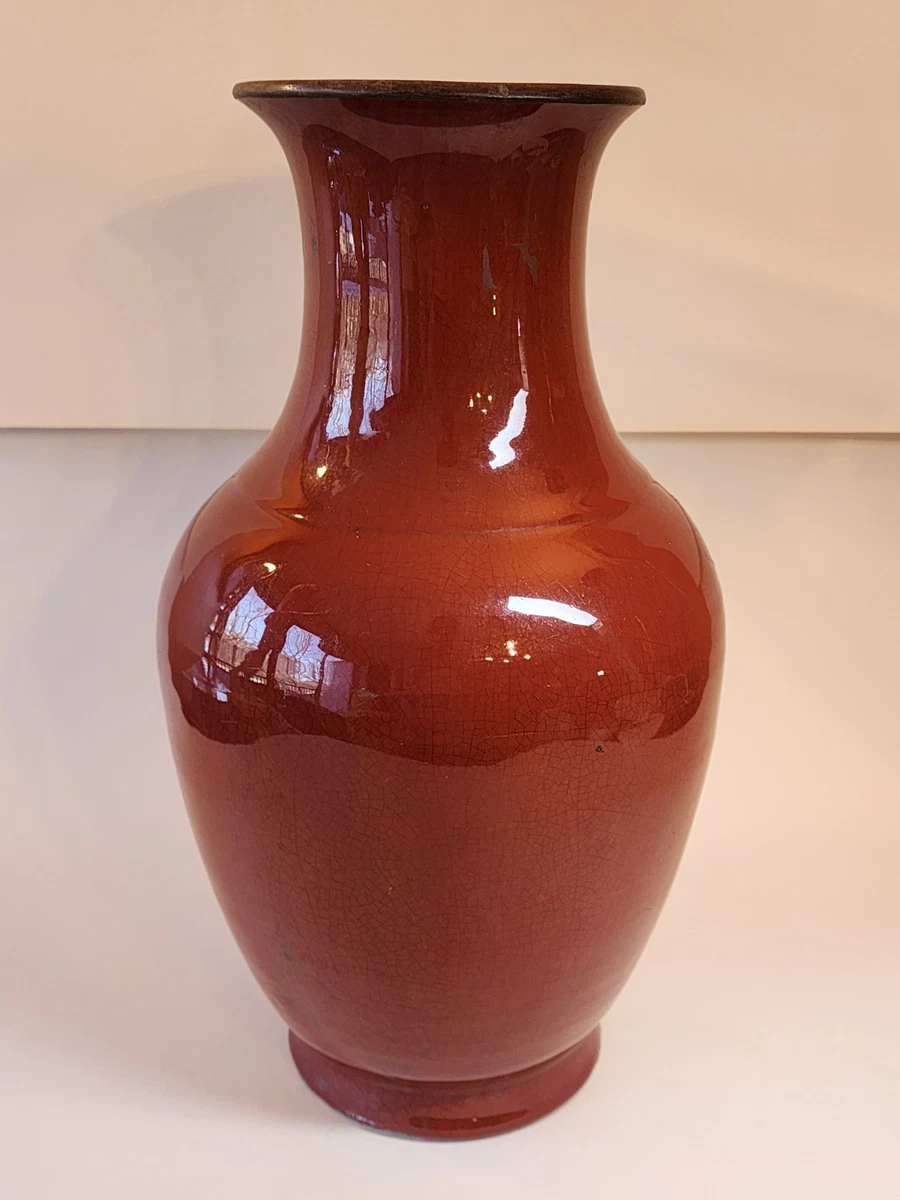 红色古董原始1800年以前中国古董花瓶| eBay