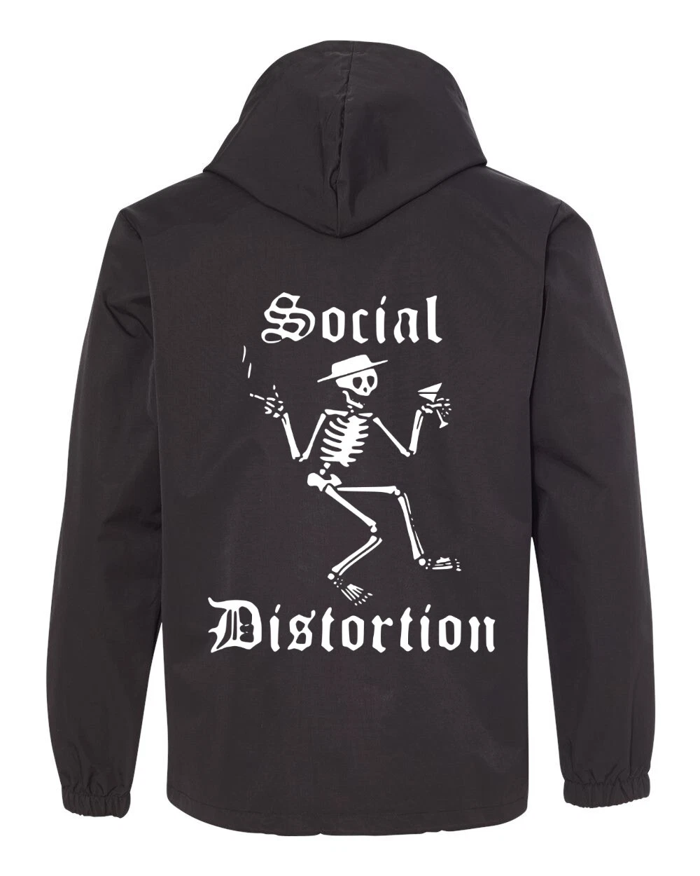 Social Distortion Skeleton Jacket hooded windbreaker - Punk Rock Ring Of Fire image 1