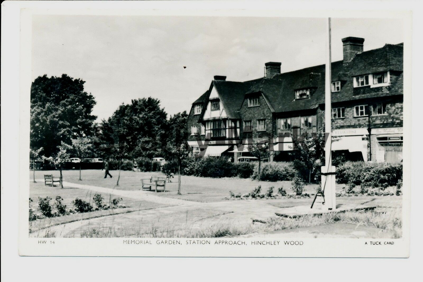 Memorial Garden Station Approach Hinchley Wood Vintage Postcard V01 eBay